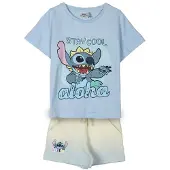 Disney French Terry Stitch Kortskjorte Sett