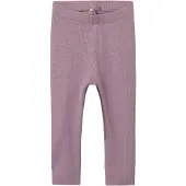Name it Leggings - Noos - NbnKab - Elderberry/Melange - - 2 år (92) - Leggings