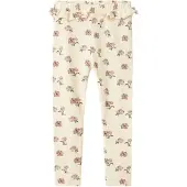 Lil´ Atelier Lil' Atelier Leggings - Rib - NmfGavo - Turtledove/Peony - - 2 år (92) - Leggings