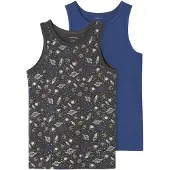 Name It Kids Undertrøyer - Noos - 2-pack - NkmTank - Smidd Iron - - 13-14 år (158-164) - Undertrøye