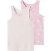 Name it Undertrøye - NmfTank - Noos - 2-pack - Rosa Lavender - - 2 år (92) - Undertrøye