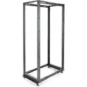 StarTech.com Startech 42U 19 Open Frame Server Rack, 4 Post Adjustable Depth 23-41 Mobile, Free Standing Rolling Network/Computer Equipment Data Rack, Dell PowerEdge, HP ProLiant ThinkServer - Adjustable Server R