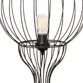 Helam Mercure gulvlampe, svart, metall/plast, høyde 93 cm