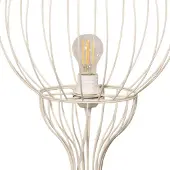 Helam Mercure gulvlampe, sand, metall/plast, høyde 93 cm