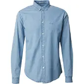 Pepe Jeans for man. PM3090014C0 Classic Slim Shirt blue (XL), Casual, Cotton, Long sleeve