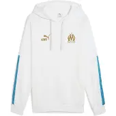 Puma Olympique de Marseille KING Hoodie Men, Sport, White/Gold, M