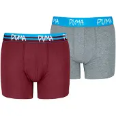 Puma Boys' Boxers (2-Pack), Clothing, Dark Red/Blue, 16
