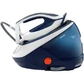 Tefal Pro Express Protect GV9221 - Dampstrykejern med automatisk utkobling - strykesål: Durilium AirGlide Autoclean - 2600 W - hvit/blå