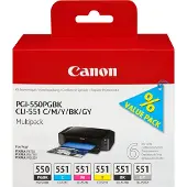 Canon 550551 Blekkpatron Multipack BK + CMY
