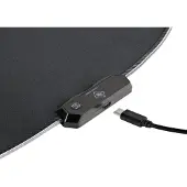 Deltaco Gaming DFP430 RGB - Gulvmatte - rund - 110 cm diameter - svart