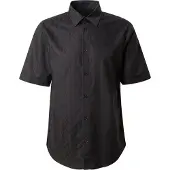 Armani Exchange for man. XM001935AF16631UC001 Jacquard shirt black (S), Casual, Cotton, Short sleeve