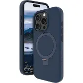 Dbramante1928 Iceland Ultra - Baksidedeksel for mobiltelefon - med stativ - MagSafe-samsvar - D3O, plastikk - blå - for Apple iPhone 16 Pro Max