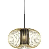 QAZQA Design pendellampe gull med svart 50 cm - Marnie