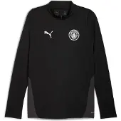 Puma Manchester City Training Quarter-Zip Top Men, Sport, Black/Silver, 3XL