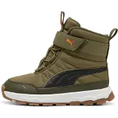 Puma Evolve Boots Kids, Shoes, Olive/Black/Orange Glo, 30