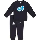 Puma Olympique de Marseille FtblCulture Tracksuit Toddler, Clothing, Navy/White, 12-18M