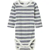 Name it Body I/e - Ull - Rib - Noos - NbmWang - Folkstone Grå/Sv - - 68 - Langermet Body