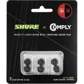 Shure EACYF1-6M Black Foam Sleeves 6 Pieces Medium