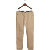 Gant for man. 1505221 Slim Fit Twill Chino Pants (30/34), Casual, Cotton, Organic Cotton, Sustainable