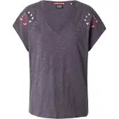 Scotch & Soda Embroidered Kort Ermet V-hals T-skjorte