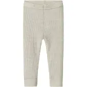 Name it Leggings - Ull - Rib - Noos - NbnWax - Perlemorfarget Cl - - 56 - Leggings - Ull