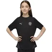 Puma Manchester City Training Jersey Youth, Clothing, Black/Silver, 13-14Y