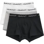 Gant Boxerhort Trunk 3-Pakke vart Grå Hvit tørrele
