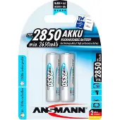 Ansmann 1x2 Nimh 2850 Mignon 2650mah Aa Oppladbart Batteri
