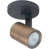 Highlight Downlight Halo, svart/messing polert Ø 10 cm 1 lyskilde.