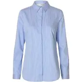 Selected Romie Striped Fitted Skjorte Med Lange Ermer