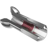 Dt Swiss Pro Head Pro Lock Nickel Plated Nipler 100 Enheter