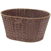 BRN Vintage Eco Leather Oval Kurv