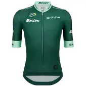 Santini Tour De France Official Green 2025 Kort Ermet Trøye