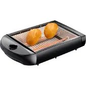 Melissa 600 W flat brødrister med kvartsoppvarming og timer