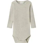Name it Body I/e - Ull - Rib - Noos - NbnWax - Perlemoraktig Clo - - 50 - Langermet Body