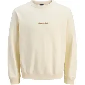 Jack & Jones Norrebro Genser Relaxed Fit Antikkhvit (164 /14 år)