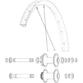 Mavic Ksyrium Ebm X20 Eiker 14 Enheter