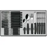 Victorinox Swiss Army V-6.78 33.24 Swiss Classic 24-delers bestikk sett, Svart