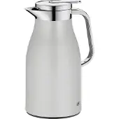 Alfi Skyline, Karaffel, 1 l, Kromfarget, Sølv, Plast, Silikon, Rustfritt stål, Termoplastisk elastomer (TPE), Rund, Plast