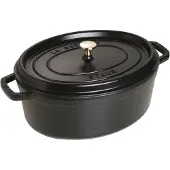 Staub 40509-322-0, 6,7 l, Sort, Støpejern, Emalje, Frankrike, 33 cm
