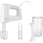 Braun MultiMix 3 HM 3105 WH - Håndmikser - 500 W - hvit