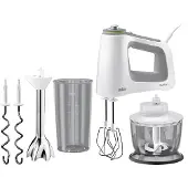 Braun MultiMix 5 HM 5137 WH - Håndmikser - 750 W - hvit/grå