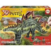 Educa 3D-Puslespill - Stegosaurus - 89 Brikker - - OneSize - Puslespill