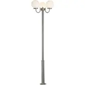 LINDBY Samuel utelampe, 218 cm, 3 lyskilder, globe, E27, IP44