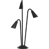 LINDBY veilampe Sorvete, svart, metall, 3 lyskilder, 83 cm