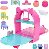 Squishalongs lekesett 3 x 2,5 cm, 9 møbler, On the Go Party Pack
