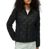 Superdry for woman. W5011919A Diamond Quilt Fuji Lite Jacket black (M), Casual, Nylon