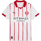 Puma Girona FC 25/26 Home Jersey Youth, Clothing, White/Red, 13-14Y