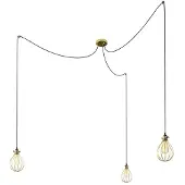 Creative Cables Spider Drop 3 Falls With Bulbs Pendellampe