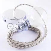 Creative Cables Rd53 Stripes 1 M Hengelampe Pendel For Lampeskjerm